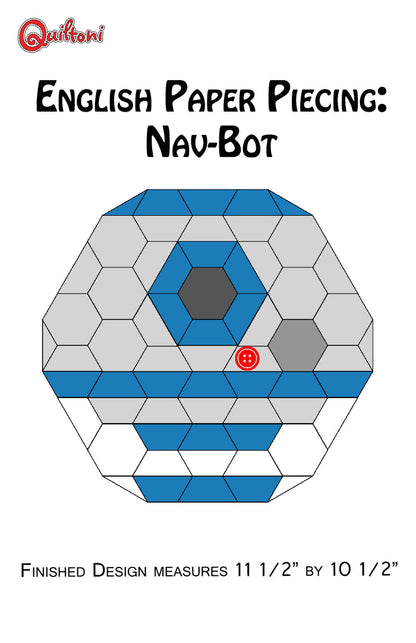 English Paper Piecing: Nav Bot Pattern Only PDF