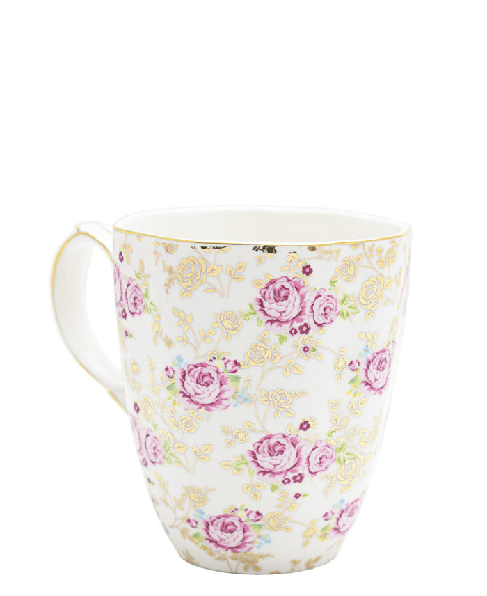 English Rose Fine Bone China Mug Set