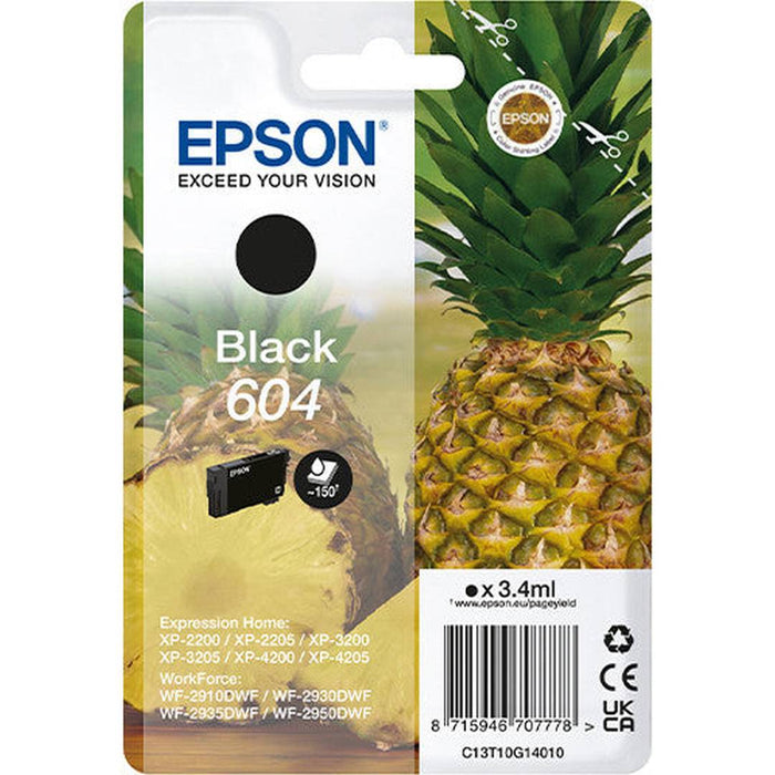Epson 604 black ink cartridge Epson Printer Ink Euronics Ireland