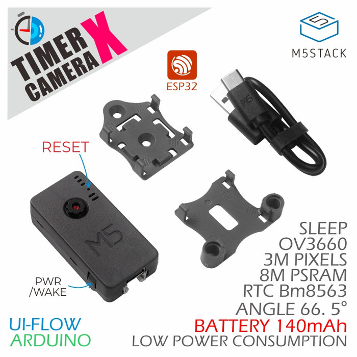 ESP32 PSRAM Timer Camera X (OV3660) - m5stack-store