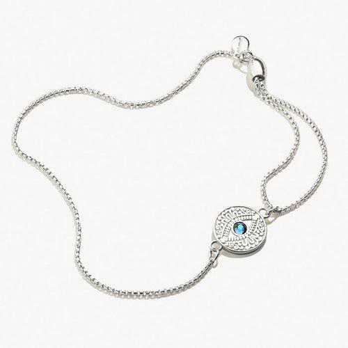 Evil Eye Crystal Pull Chain Bracelet