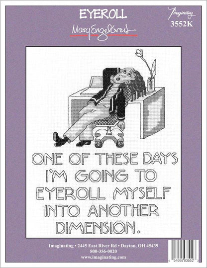 Eyeroll Counted Cross Stitch Leaflet