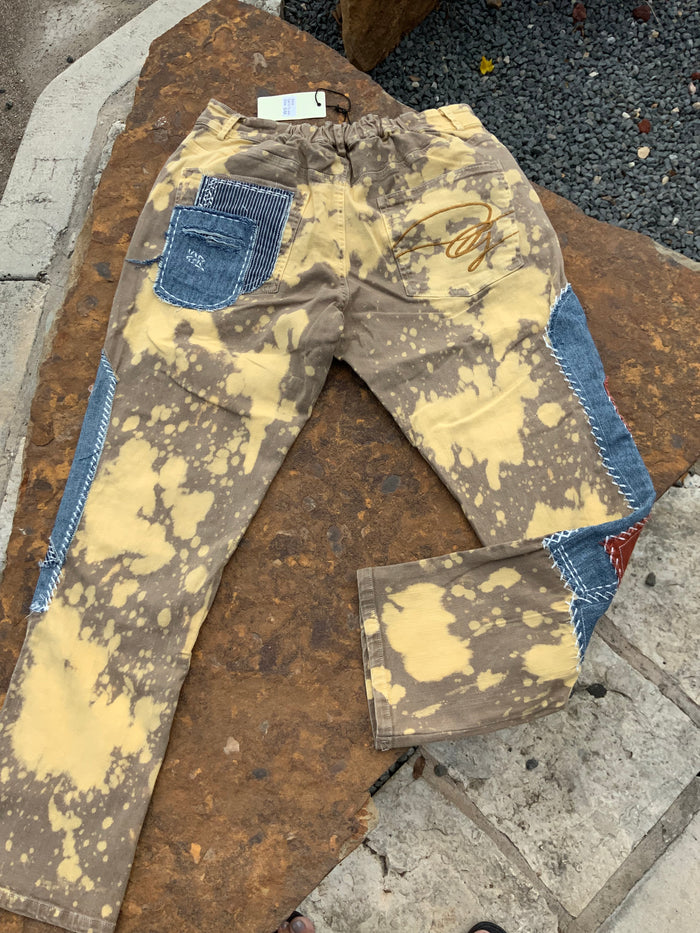 Eyes on You Patchwork Jeans
