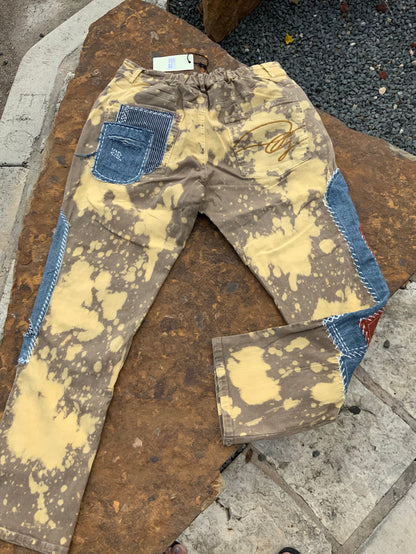 Eyes on You Patchwork Jeans
