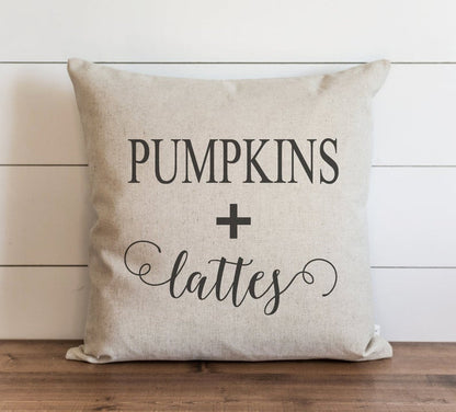 Fall Pillow Cover Pumpkins + Lattes