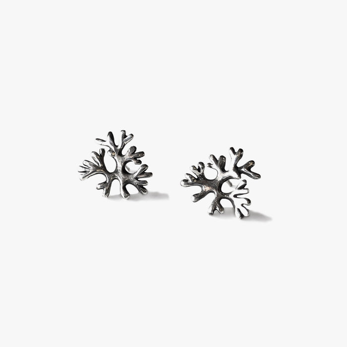Fan Earrings - Silver