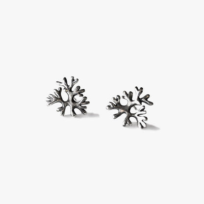 Fan Earrings - Silver