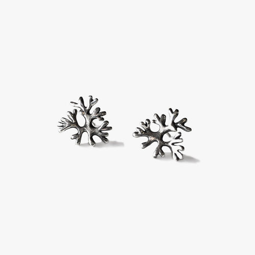 Fan Earrings - Silver