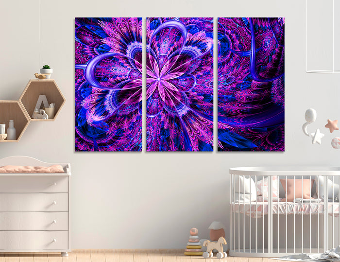 Fantastic Purple Abstract Canvas Print #1148