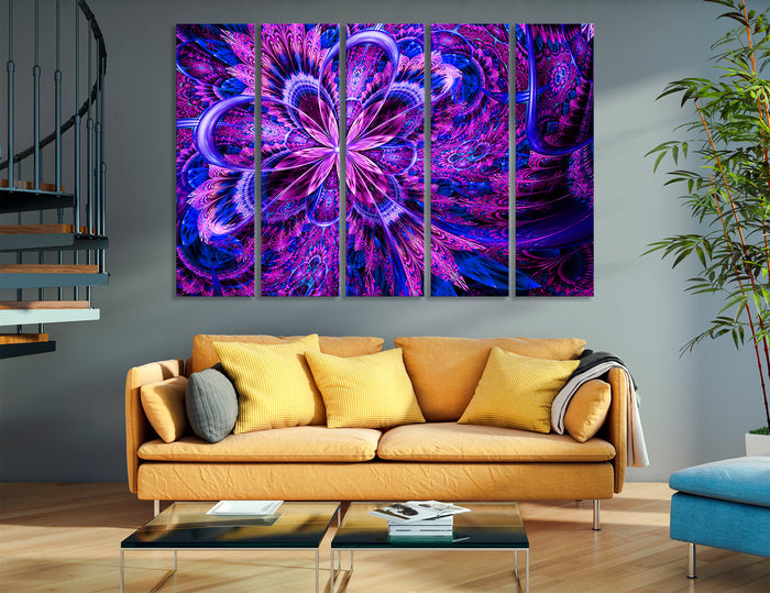 Fantastic Purple Abstract Canvas Print #1148