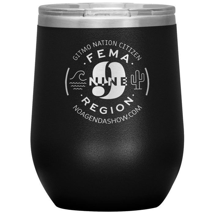 FEMA REGION NINE - 12 oz wine tumbler