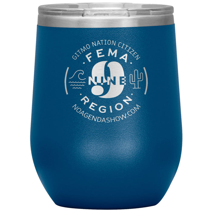 FEMA REGION NINE - 12 oz wine tumbler