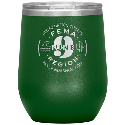 FEMA REGION NINE - 12 oz wine tumbler