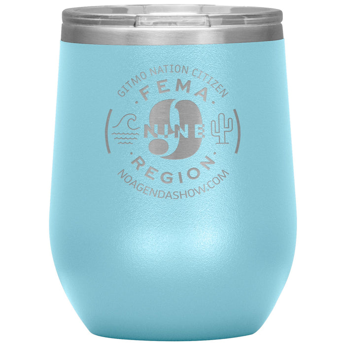 FEMA REGION NINE - 12 oz wine tumbler