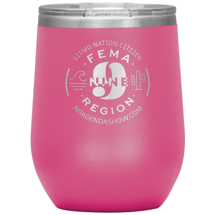 FEMA REGION NINE - 12 oz wine tumbler