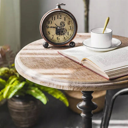 Finn End Table 490mm, Raw Pine Top with Black Leg, Base by Criterion - Home Living Store - End Table