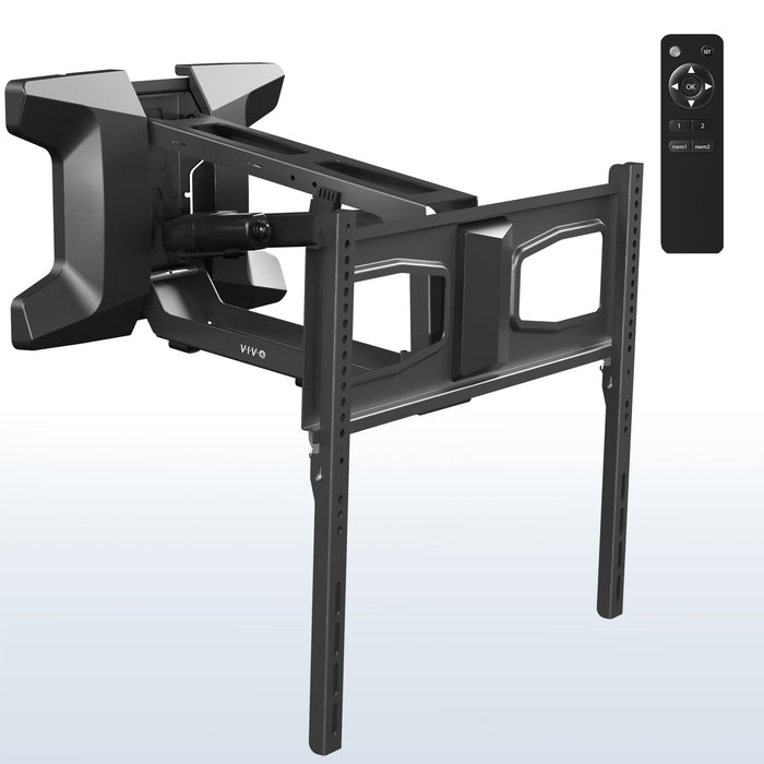 Electric TV Wall Mount elevates your screen to a comfortable viewing height.