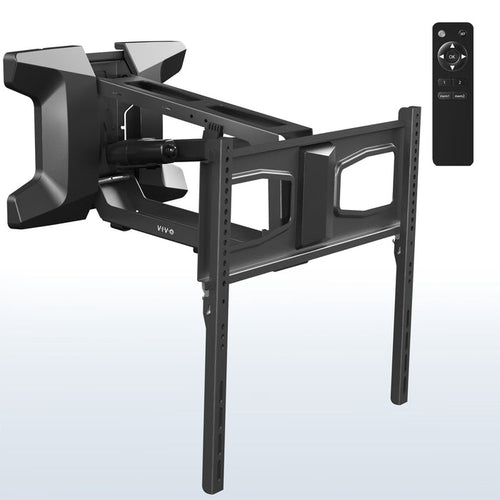 Electric TV Wall Mount elevates your screen to a comfortable viewing height.