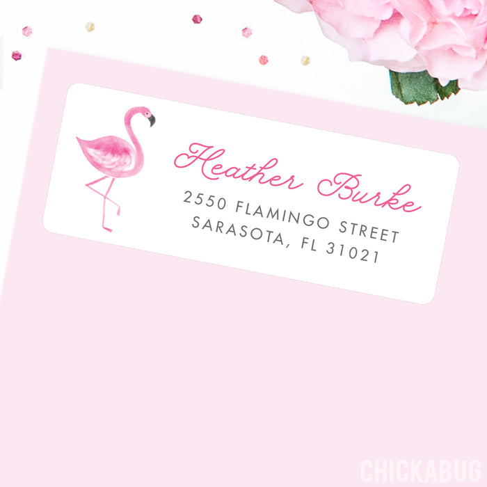 Flamingo Address Labels