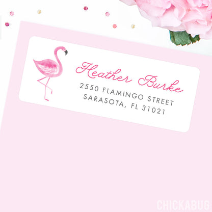 Flamingo Address Labels