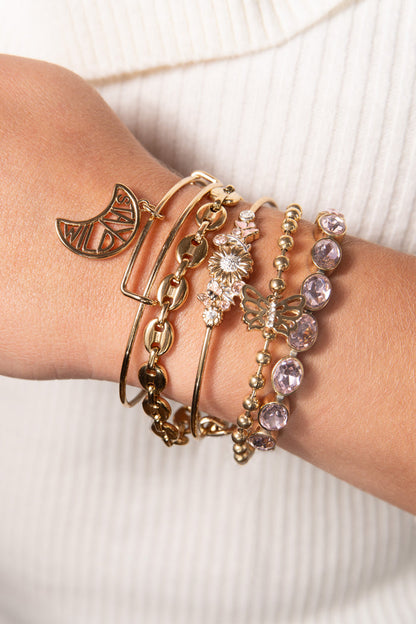Floral Inline Bangle