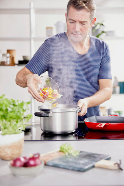 Flow Cool pannenset 4-delig zilver kookplaat