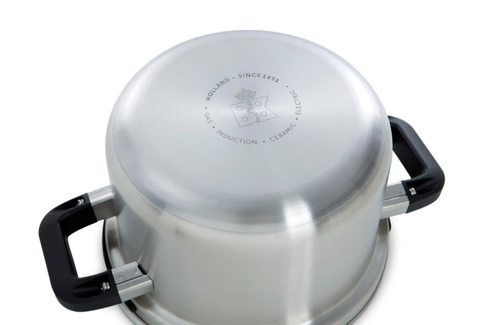 Flow Cool pannenset 4-delig zilver onderzijde