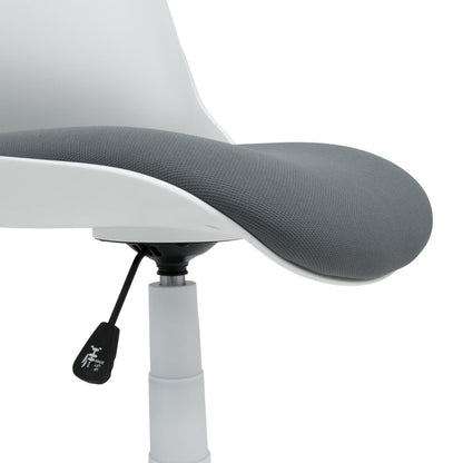 Folding Back Swivel Task Chair, White 18617