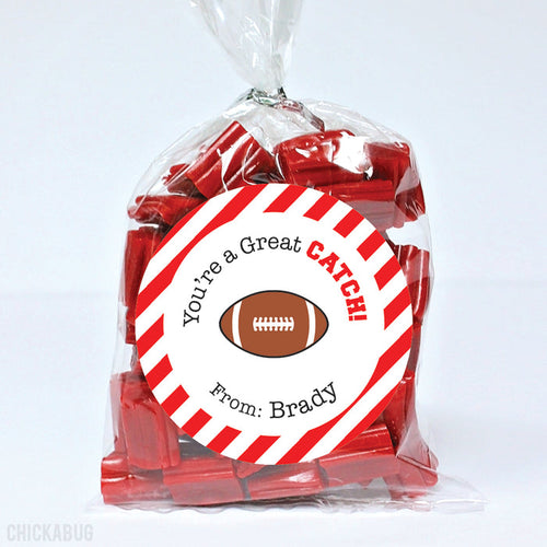 Football Valentine's Day Stickers