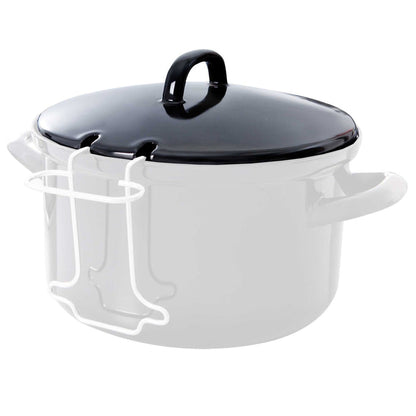 Fortalit deksel frituurpan 24 cm zwart deksel