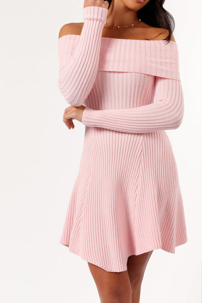 Petal and Pup USA DRESSES Francisco Long Sleeve Mini Dress - Pink