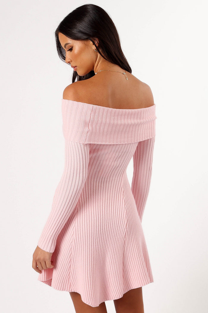 Petal and Pup USA DRESSES Francisco Long Sleeve Mini Dress - Pink
