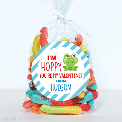 Frog Valentine's Day Stickers