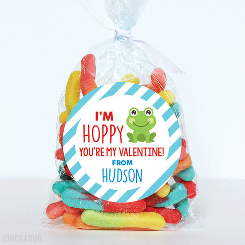 Frog Valentine's Day Stickers
