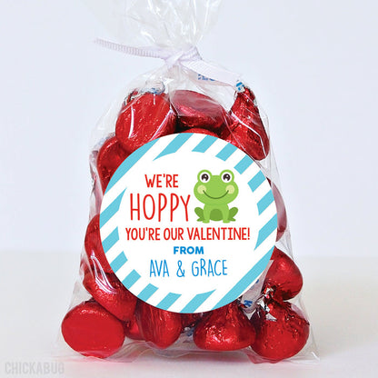 Frog Valentine's Day Stickers