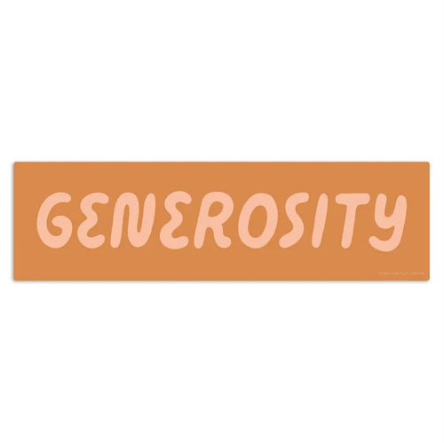 Generosity Sticker