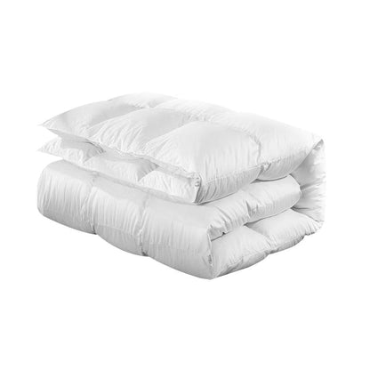 Giselle Bedding Duck Down Feather Quilt 700GSM Queen Size -Home Living Store - -