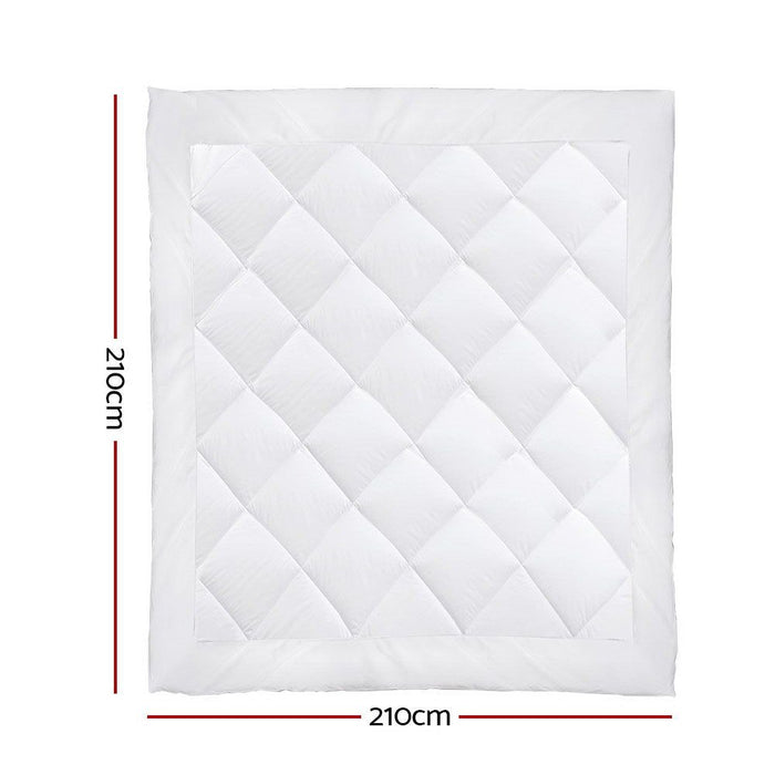 Giselle Bedding Queen Size 400GSM Microfibre Bamboo Microfiber Quilt -Home Living Store - -