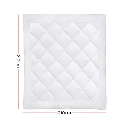 Giselle Bedding Queen Size 400GSM Microfibre Bamboo Microfiber Quilt -Home Living Store - -