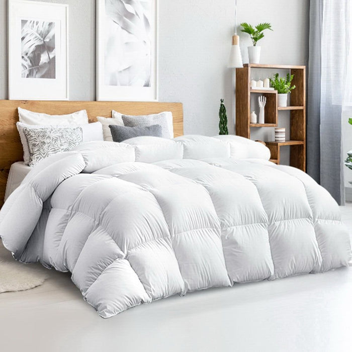 Giselle Bedding Queen Size 500GSM Goose Down Feather Quilt -Home Living Store - -
