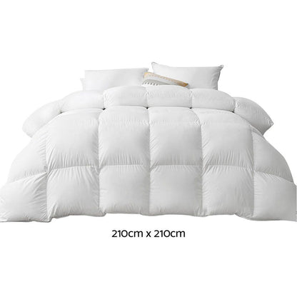 Giselle Bedding Queen Size 500GSM Goose Down Feather Quilt -Home Living Store - -