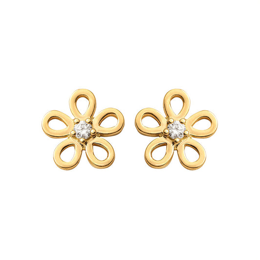 Golden Daisy Studs
