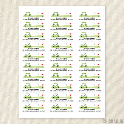 Golf Address Labels