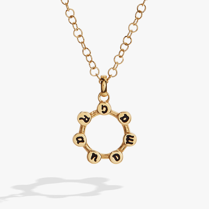 Grandma Hidden Message Acrostic Necklace