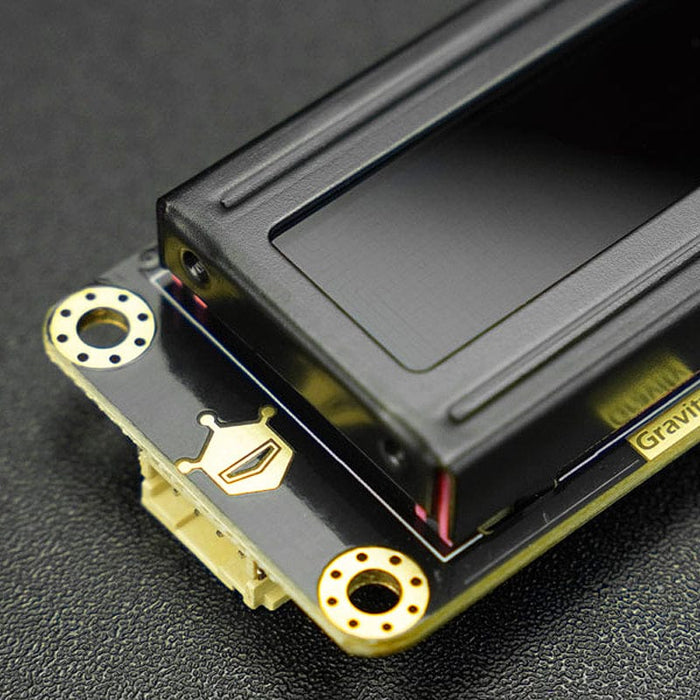 Gravity: I2C 16x2 Arduino LCD with RGB Font Display (Black) by DFRobot - The Pi Hut