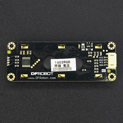 Gravity: I2C 16x2 Arduino LCD with RGB Font Display (Black) by DFRobot - The Pi Hut