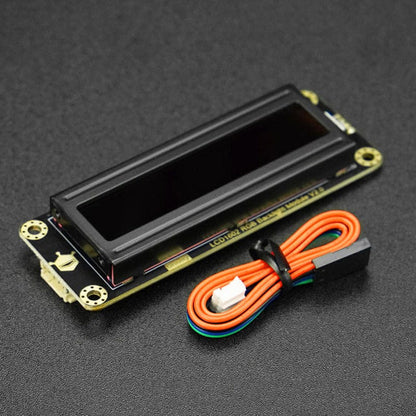 Gravity: I2C 16x2 Arduino LCD with RGB Font Display (Black) by DFRobot - The Pi Hut