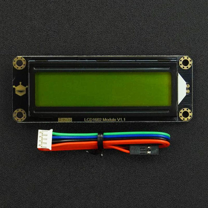 Gravity: I2C LCD1602 Arduino LCD Display Module (Green) by DFRobot - The Pi Hut