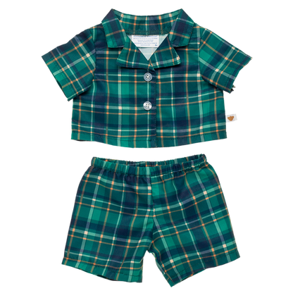 Green Plaid PJ Set