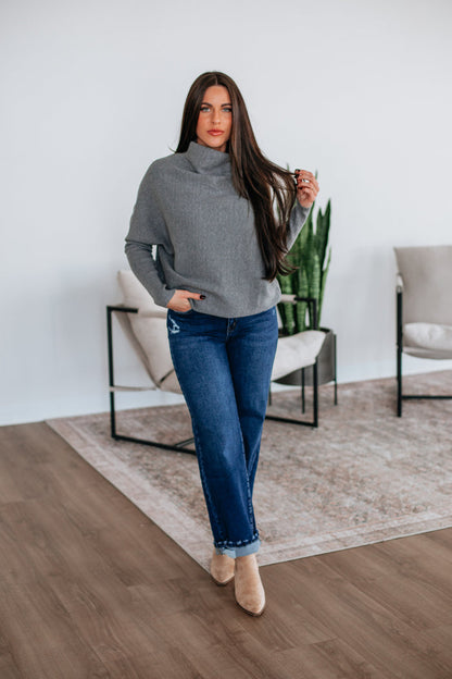 Gretchen Dolman Sweater - Grey